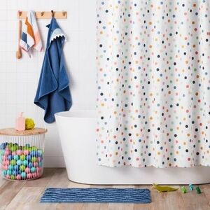 Pillowfort Multicolor Polka Dot Shower Curtain